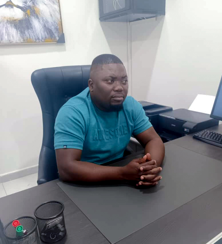 a penguin robot talking with a human