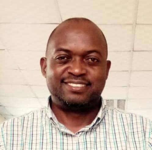 a penguin robot talking with a human